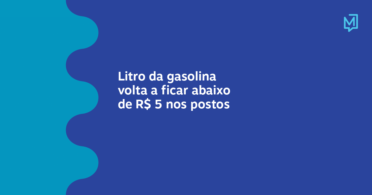 Litro Da Gasolina Volta A Ficar Abaixo De R 5 Nos Postos Meio 