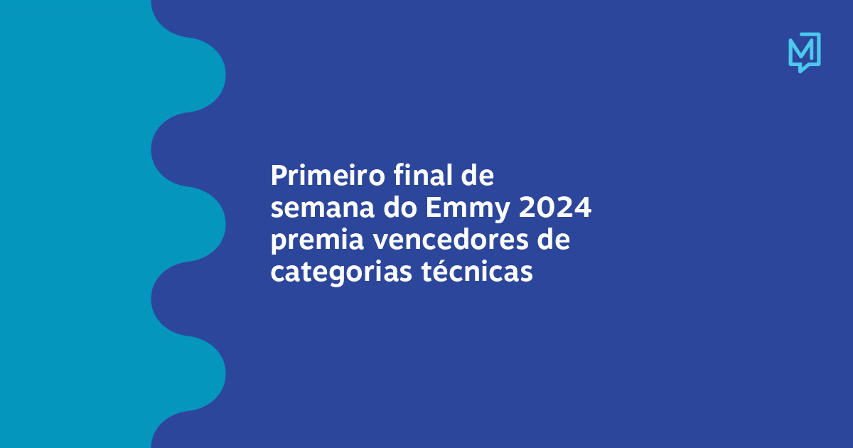 Primeiro final de semana do Emmy 2024 premia vencedores de categorias