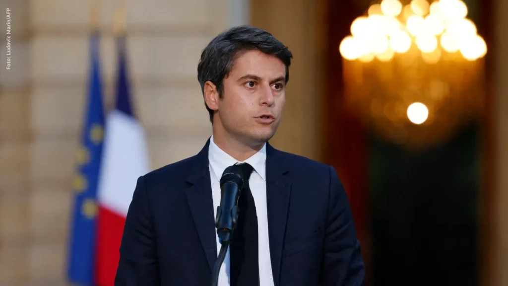 Macron não aceitou renúncia do primeiro-ministro, Gabriel Attal (foto), após vitória da frente de esquerda